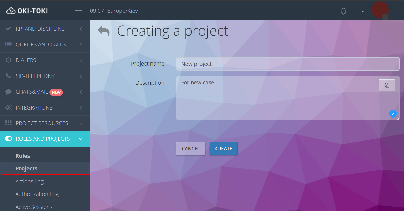 Creating a New Project